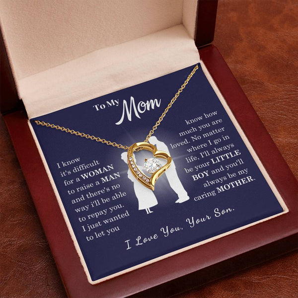 [Almost Sold Out] To My Mom - Loved Mother - Forever Love Necklace