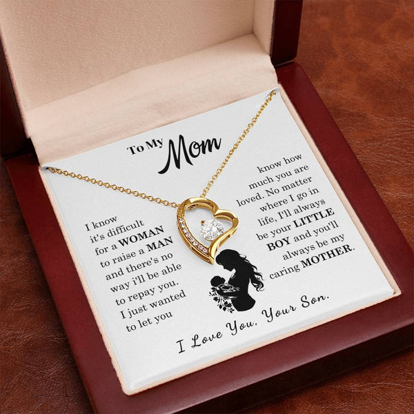 [Only a few left]  To My Mom - Loved Mother  - Necklace