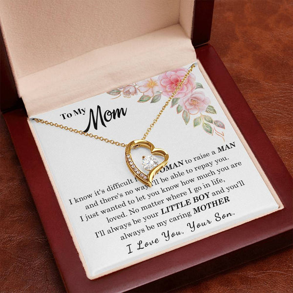 [Only a few left] To My Loving Mother - I love you  (Forever Love Necklace)
