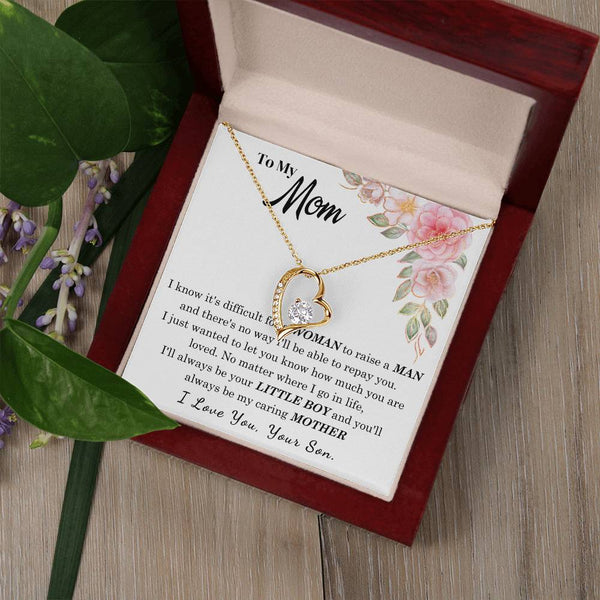 [Only a few left] To My Loving Mother - I love you  (Forever Love Necklace)