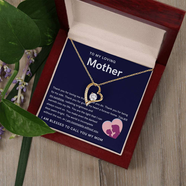 To My Loving Mother - You are my sunshine, radiating brightness into my life (Only a Few Left) - Forever Love Necklace