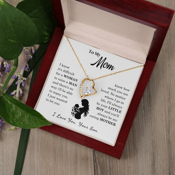 [Only a few left]  To My Mom - Loved Mother  - Necklace
