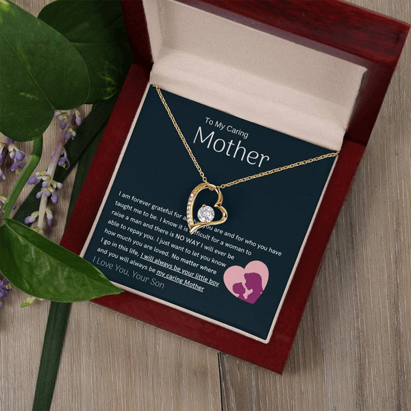 To My Loving Mother - You are my sunshine, I will always be your little boy (Only a Few Left) - Forever Love Necklace