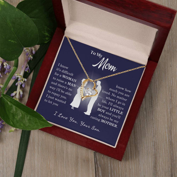 [Almost Sold Out] To My Mom - Loved Mother - Forever Love Necklace