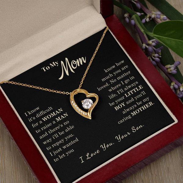 [Almost Sold Out] To My Mom - I Love You Mother  - Forever Love Necklace