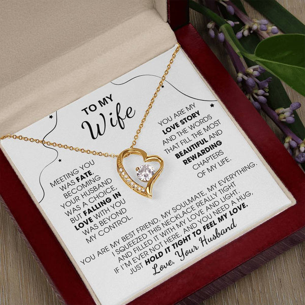 [Almost Sold Out] To My Wife, Hold This Close To Feel My Love  - Forever Love Necklace