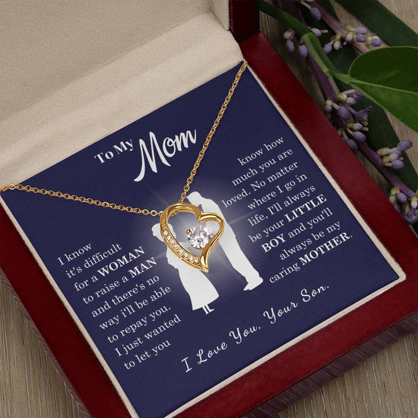 [Almost Sold Out] To My Mom - Loved Mother - Forever Love Necklace