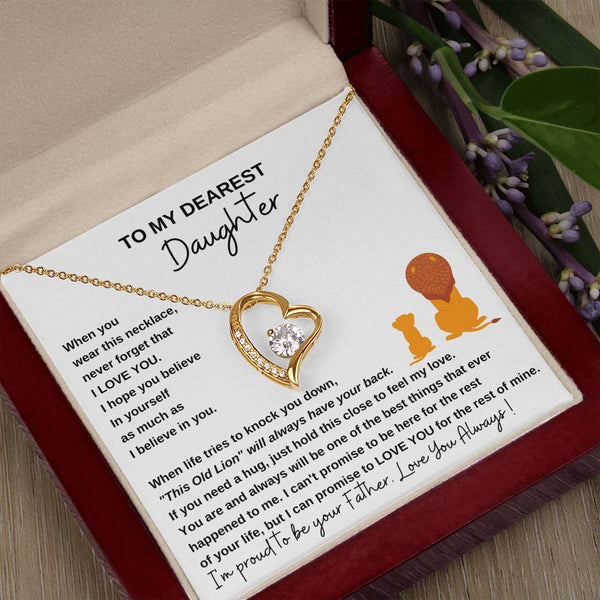 [ Only A Few Left ] To My Dearest Daughter , If you need a hug, just hold this close to feel my love