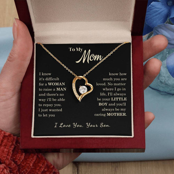 [Almost Sold Out] To My Mom - I Love You Mother  - Forever Love Necklace