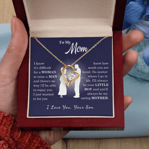 [Almost Sold Out] To My Mom - Loved Mother - Forever Love Necklace