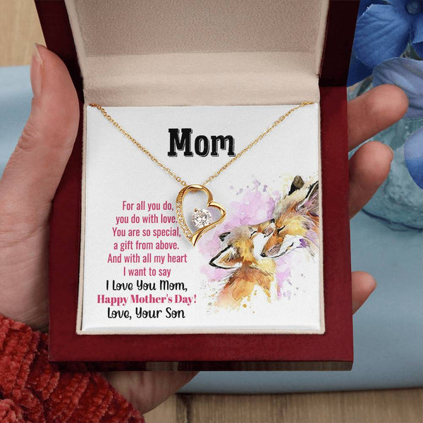 To My Mom - You Are So Special (Only a Few Left) - Forever Love Necklace