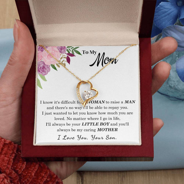 To My Loving Mother - I love you  (Forever Love Necklace)