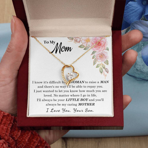 [Only a few left] To My Loving Mother - I love you  (Forever Love Necklace)