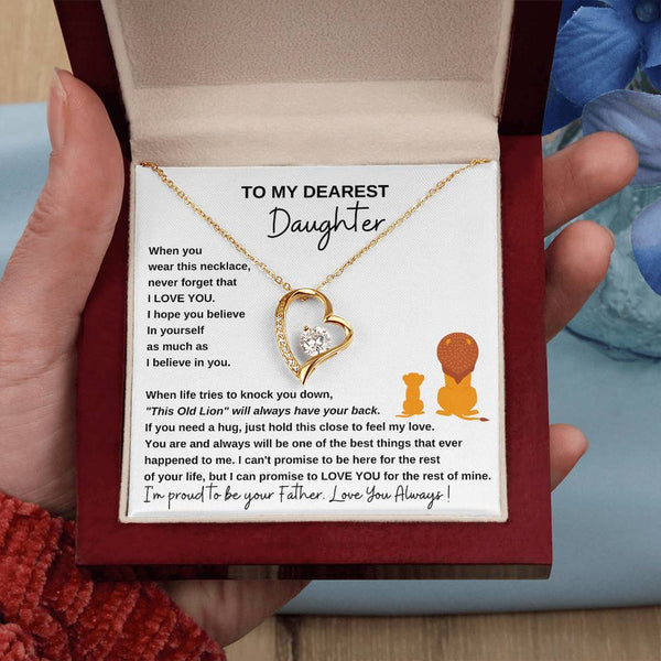 [ Only A Few Left ] To My Dearest Daughter , If you need a hug, just hold this close to feel my love