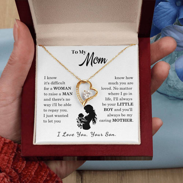 [Only a few left]  To My Mom - Loved Mother  - Necklace
