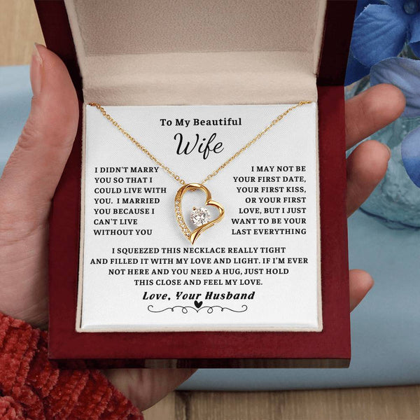 To My Wife , Forever love necklace , Gift For Wife, Wife Birthday Gift, Anniversary Gift For Wife, Wife Necklace