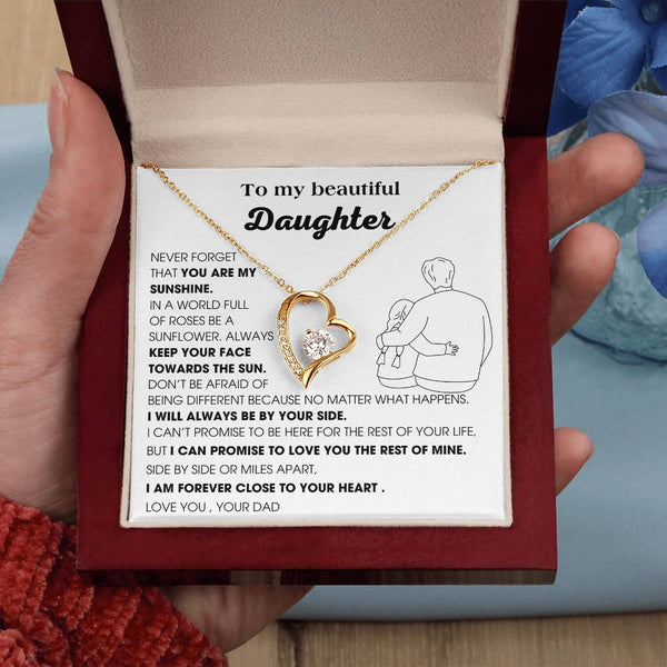 [Few left only] To My Daughter, YOU ARE MY SUNSHINE - KEEP YOUR FACE TOWARDS THE SUN