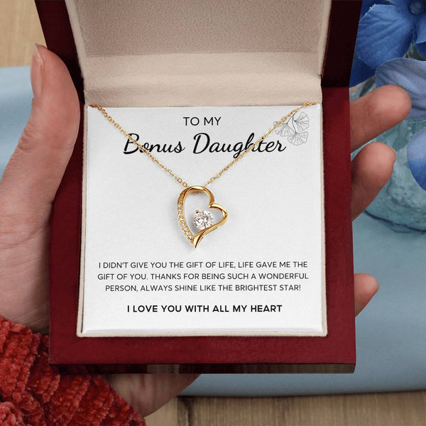 To my Bonus Daughter, Bonus Daughter Gift, Daughter in Law Gift, Bonus Daughter Jewelry