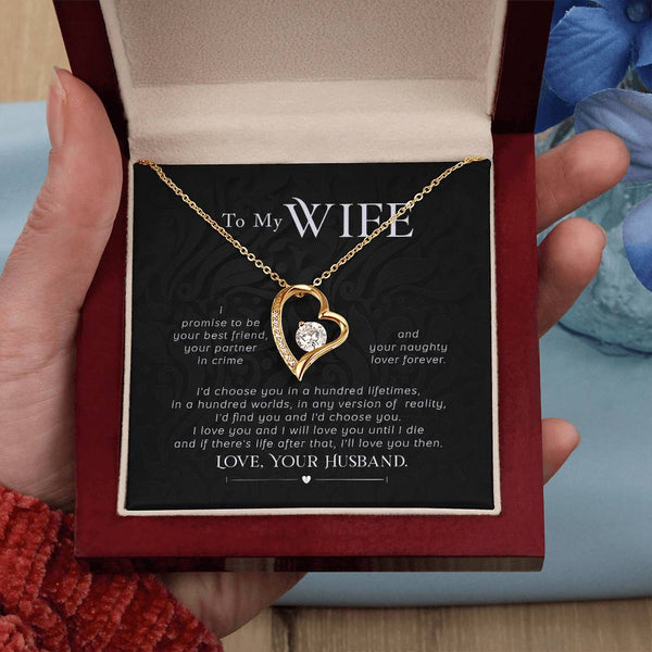Gift For Wife, Wife Birthday Gift, Anniversary Gift For Wife, Wife Necklace , Love Card
