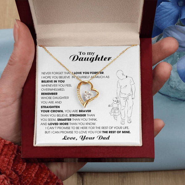 [Only a few left] To My Daughter, Never Forget That I Love You Forever