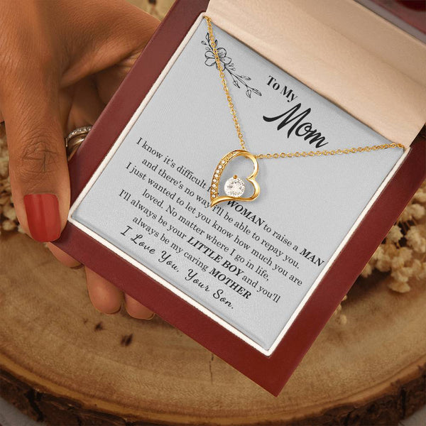 [Only a few left] To My Mom - I Love You Mother  - Forever Love Necklace