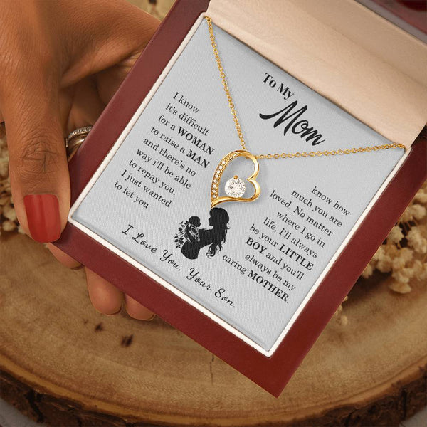 [Only a few left]  To My Mom - Loved Mother  - Necklace