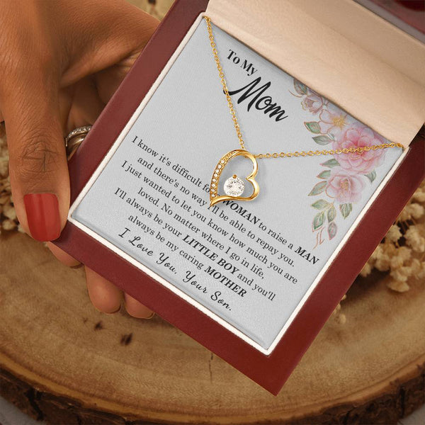 [Only a few left] To My Loving Mother - I love you  (Forever Love Necklace)