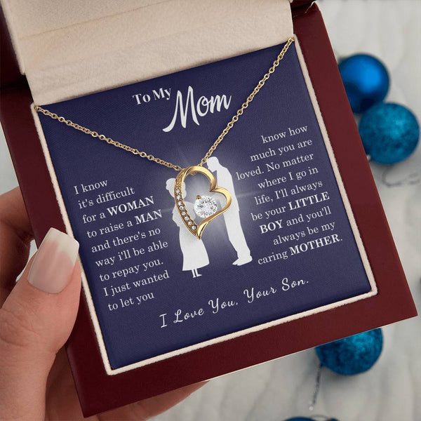 [Almost Sold Out] To My Mom - Loved Mother - Forever Love Necklace