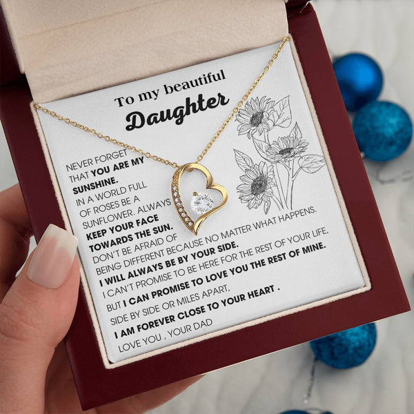 [ Only A Few Left ] To My Daughter, YOU ARE MY SUNSHINE - KEEP YOUR FACE TOWARDS THE SUN
