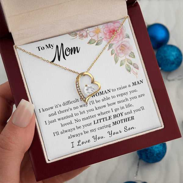 [Only a few left] To My Loving Mother - I love you  (Forever Love Necklace)