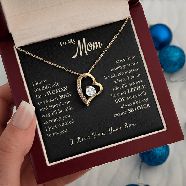 [Almost Sold Out] To My Mom - I Love You Mother  - Forever Love Necklace