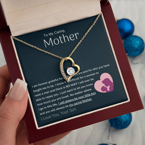 To My Loving Mother - You are my sunshine, I will always be your little boy (Only a Few Left) - Forever Love Necklace