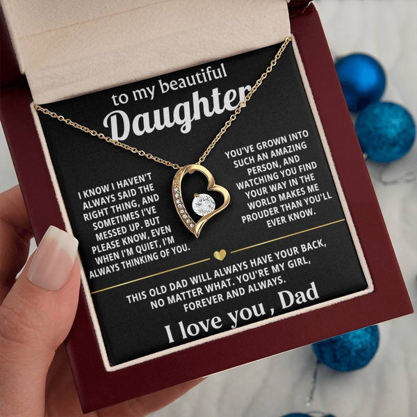 To My Beautiful Daughter, My love for you is endless.