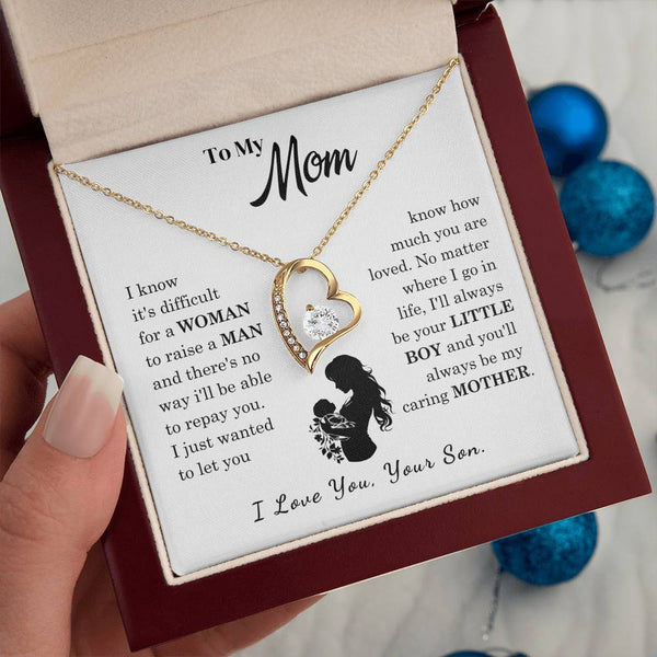 [Only a few left]  To My Mom - Loved Mother  - Necklace