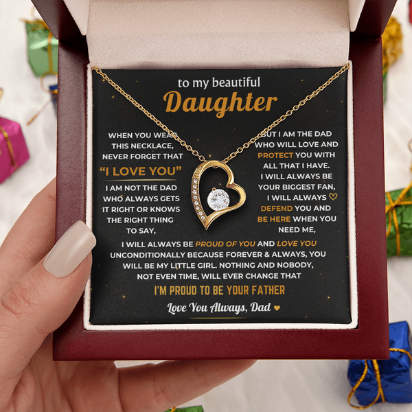 To My Daughter, Dad Will Always Protect You - Forever Love