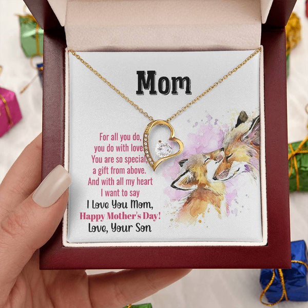 To My Mom - You Are So Special (Only a Few Left) - Forever Love Necklace