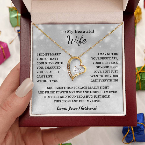 Gift For Wife, To My Wife , Meaningful gift Melt Her Heart for Wife, Anniversary Gift For Wife, Wife Necklace, Women Gift