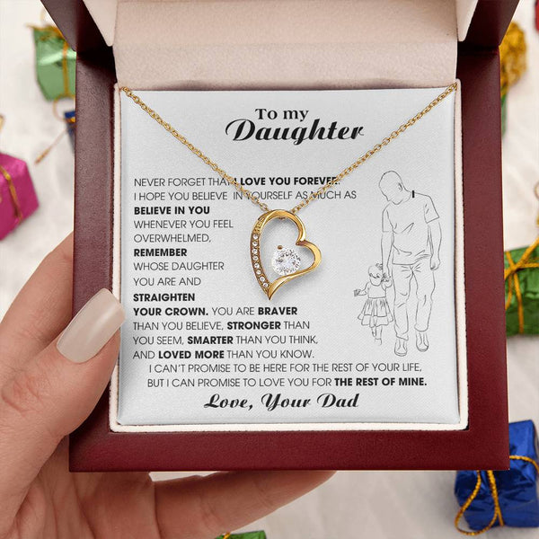 [Only a few left] To My Daughter, Never Forget That I Love You Forever
