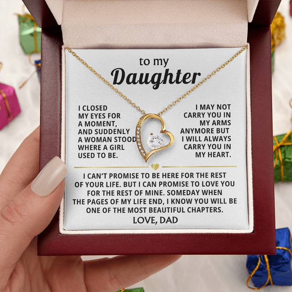 To My Daughter - always carry you in my heart