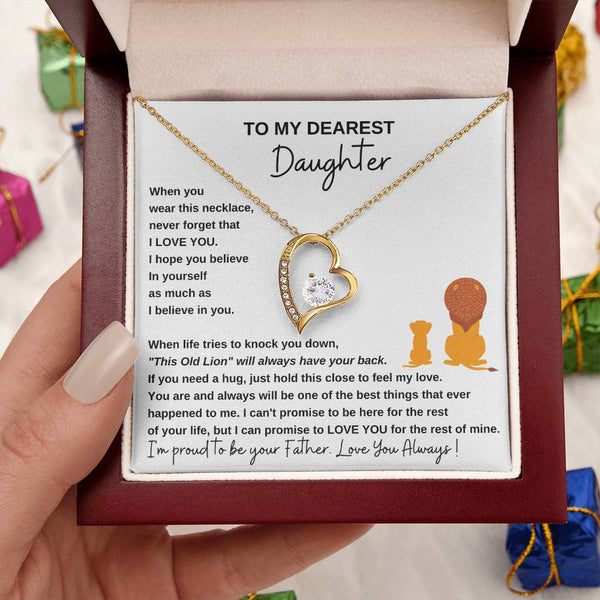 [ Only A Few Left ] To My Dearest Daughter , If you need a hug, just hold this close to feel my love