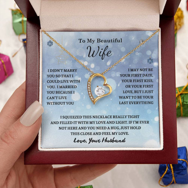 Christmas Gift For Her , To My Wife , Anniversary Gift , Gifts for women , Necklace
