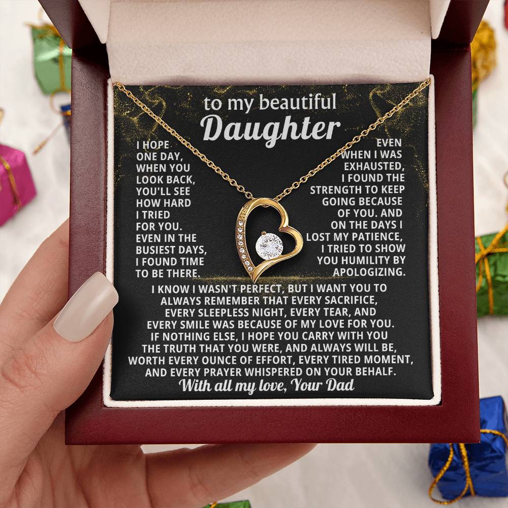 TO MY BEAUTIFUL DAUGHTER, I tried to show you humility by apologizing