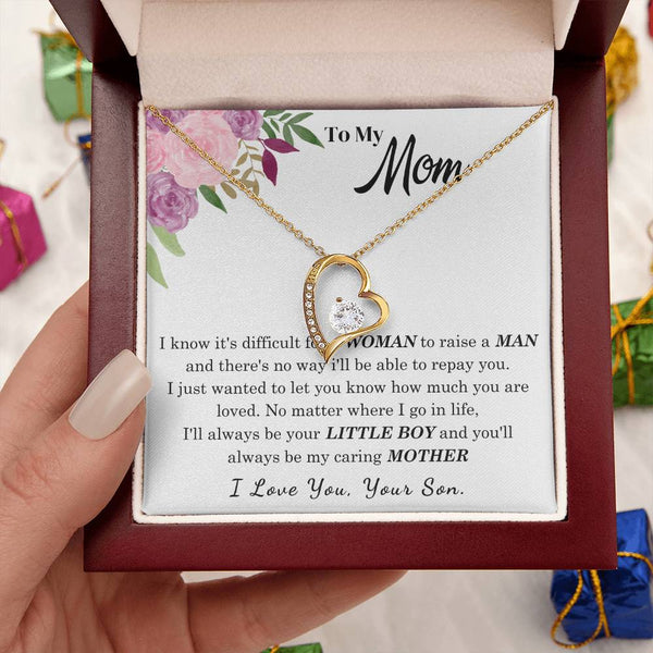 To My Loving Mother - I love you  (Forever Love Necklace)