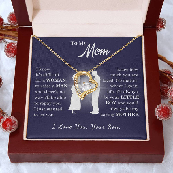 [Almost Sold Out] To My Mom - Loved Mother - Forever Love Necklace