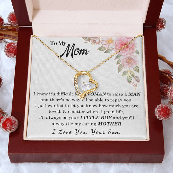 [Only a few left] To My Loving Mother - I love you  (Forever Love Necklace)