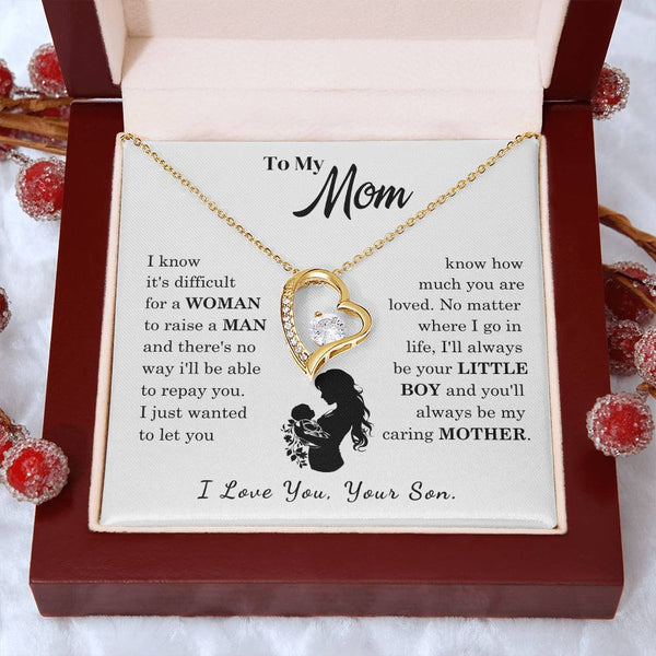 [Only a few left]  To My Mom - Loved Mother  - Necklace