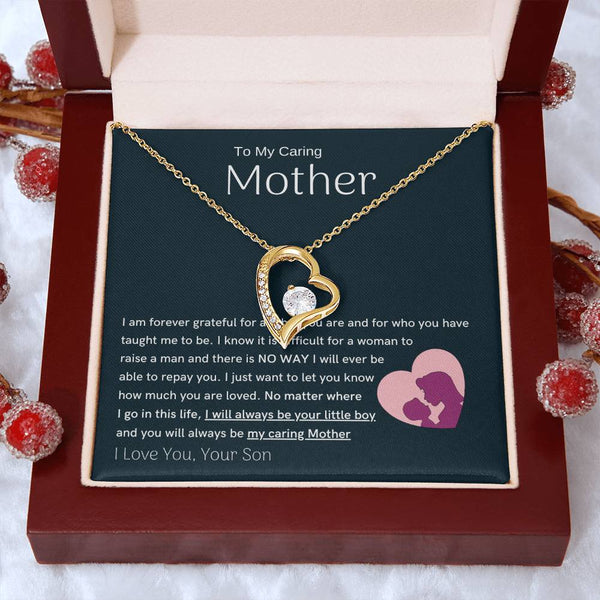 To My Loving Mother - You are my sunshine, I will always be your little boy (Only a Few Left) - Forever Love Necklace