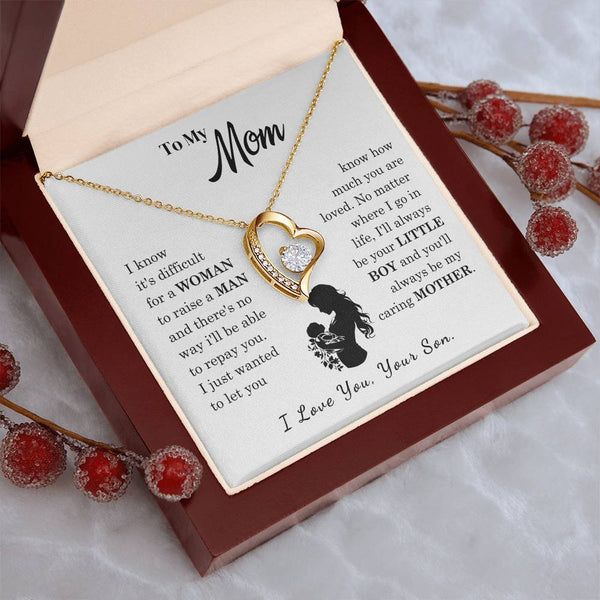 [Only a few left]  To My Mom - Loved Mother  - Necklace