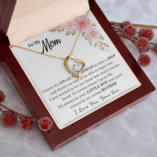 [Only a few left] To My Loving Mother - I love you  (Forever Love Necklace)