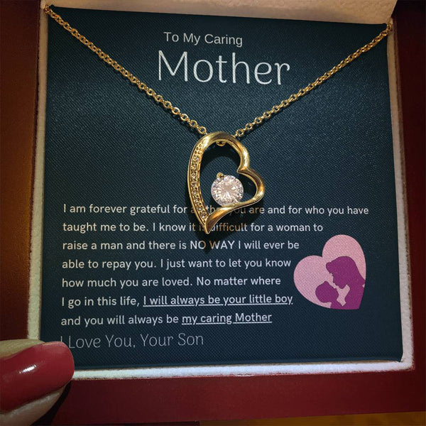To My Loving Mother - You are my sunshine, I will always be your little boy (Only a Few Left) - Forever Love Necklace